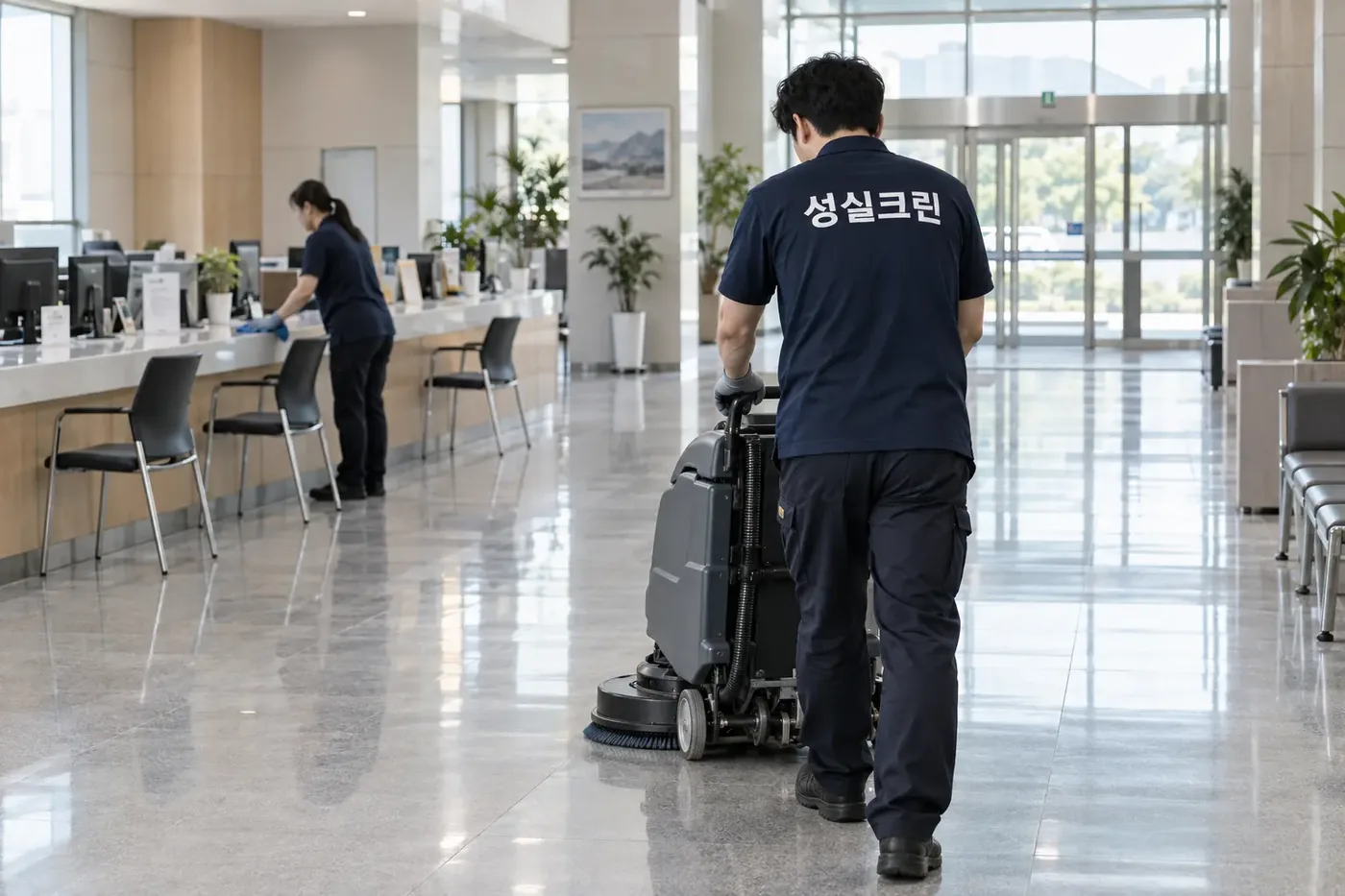 성실크린 광주 관공서청소 현장