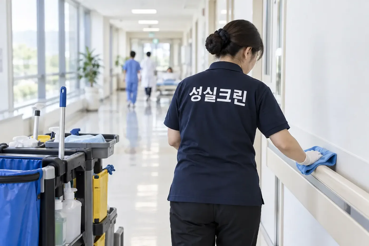 성실크린 광주 광산구 어룡동 병원 동물병원 한의원 청소 현장