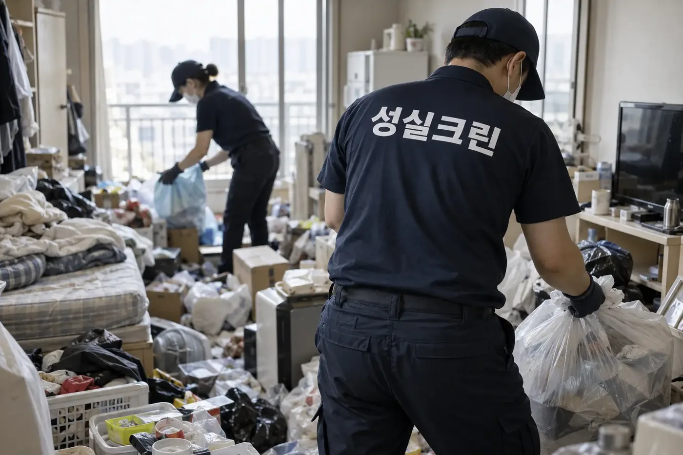 성실크린 광주 쓰레기집청소·유품정리·고독사 현장