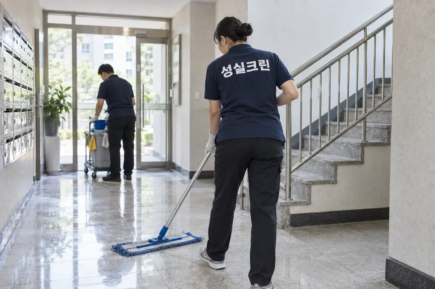 성실크린 광주 동구 학동 빌라청소 현장