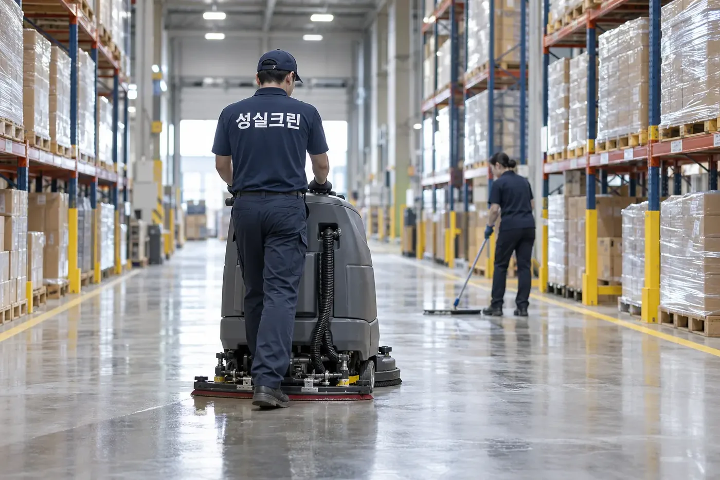 성실크린 광주 북구 물류창고청소 현장
